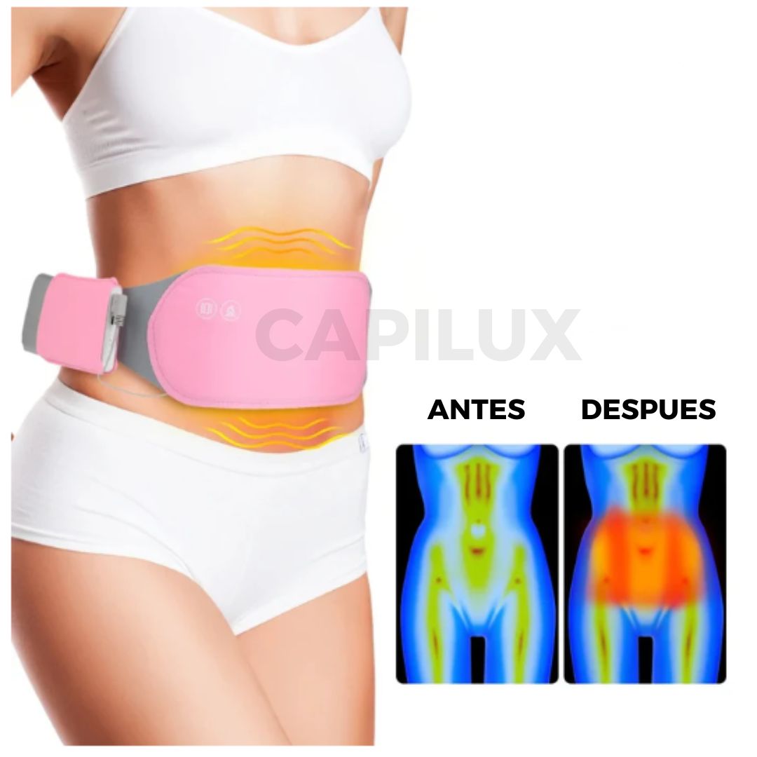 Cinturón calefactado para dolores menstruales y cólicos CAPILUX!
